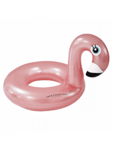 Swim Essentials Napihljivi obroč flamingo, Rose gold, 95 cm