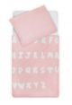 Jollein® Otroška posteljnina 140 x 200 ABC blush Pink