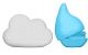 Ubbi® Komplet 2 igračk za kopanje Oblak in dežna kapljica