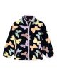 Name it® Otroška jakna iz flisa z metuljčki 